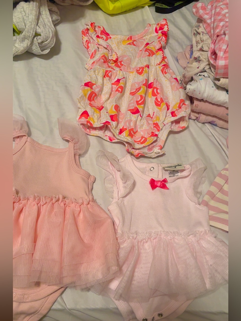 Carter's Pink and White Baby Girl Clothing Bundle
